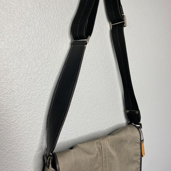 Coach Leather and Nylon Messenger Bag - Picture 4 of 8